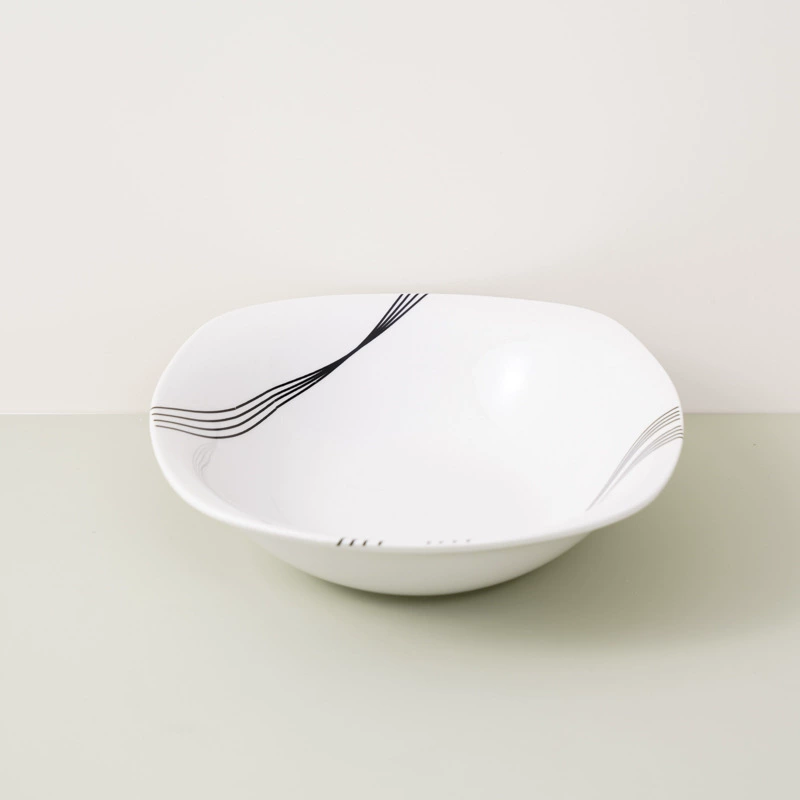(Cross-border trading), ceramic square set, tableware, 16 pieces, simple and elegant design