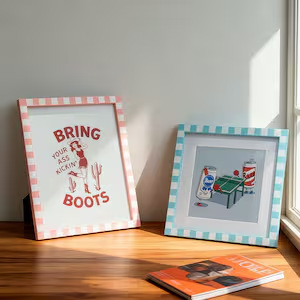 Cross-Border Hot-Selling Wooden Grid-Edged Photo Frame, Simple and Creative Square Desktop Ornament, 5x7inch Custom Picture Frames
