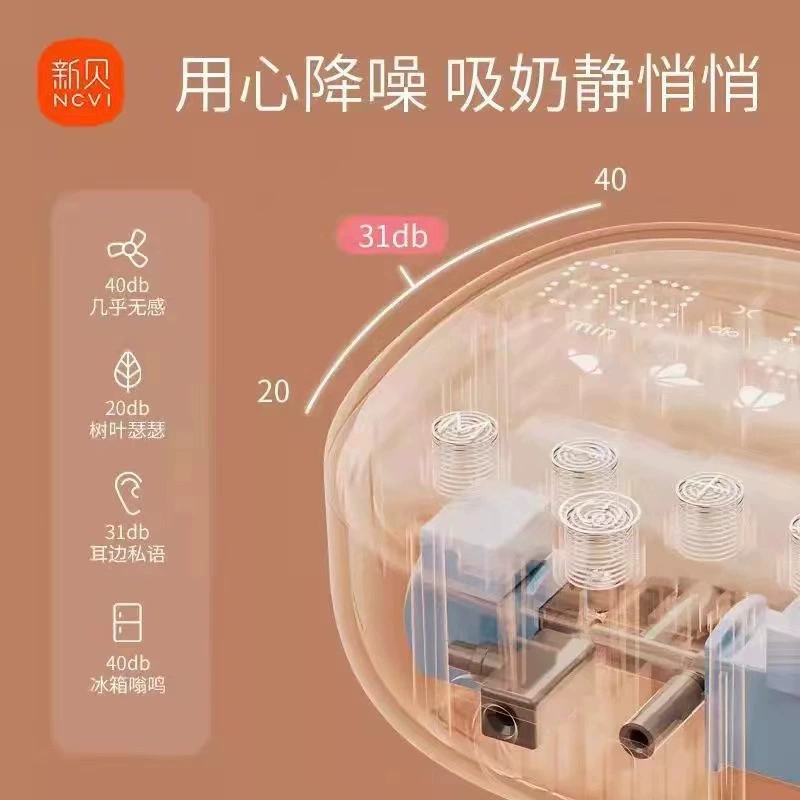 Double-sided electric breast pump for young mother