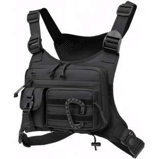 Cross-Border Amazon Men's Tactical Chest Bag Outdoor Tactical Vest Outdoor Sports Cycling Vest Multi-Functional Backpack