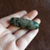 Big green natural ore, agate necklace, pendant, beads, wholesale