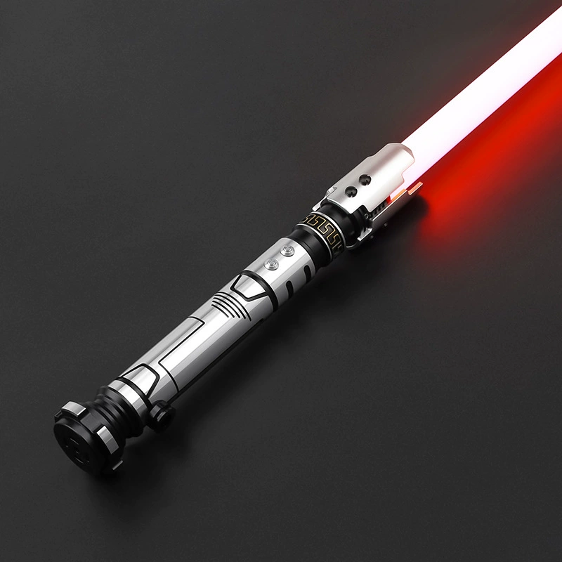 Full metal lightsaber, handle, button with laser, star wars