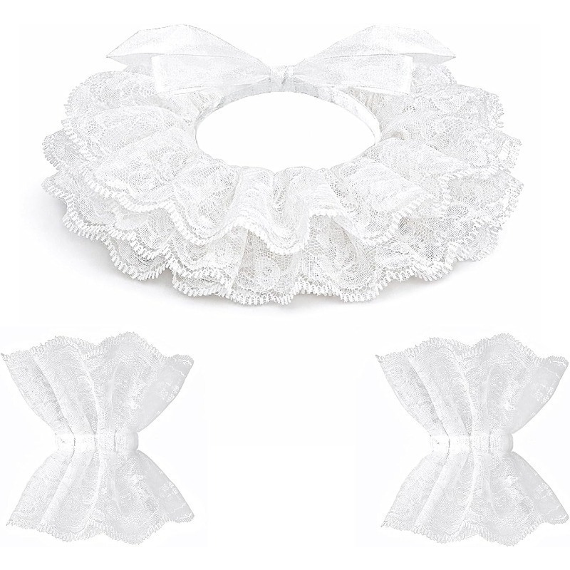 New European and American style neck flower and wristband set for carnival performances, stage shows, and cosplay, suitable for both men and women