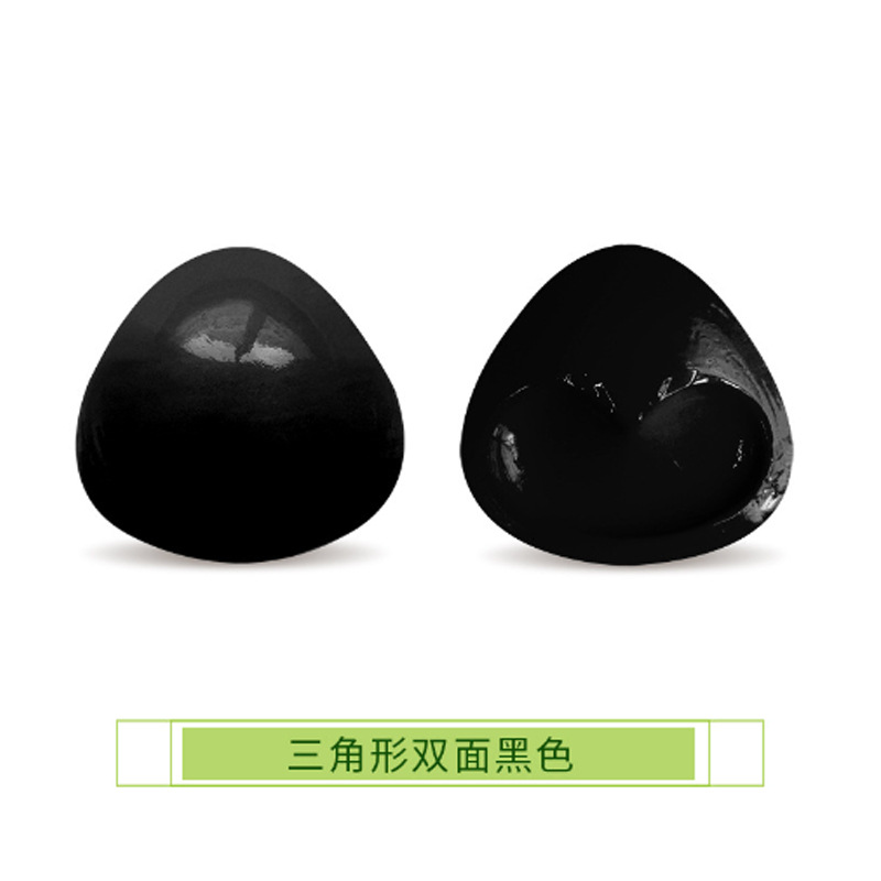 Triángulo de silicona pegatinas en el pecho mujeres empujan hacia arriba auto-adhesivo almohadilla en el pecho invisible engrosada esponja almohadilla traje de baño bikini ropa interior insertar