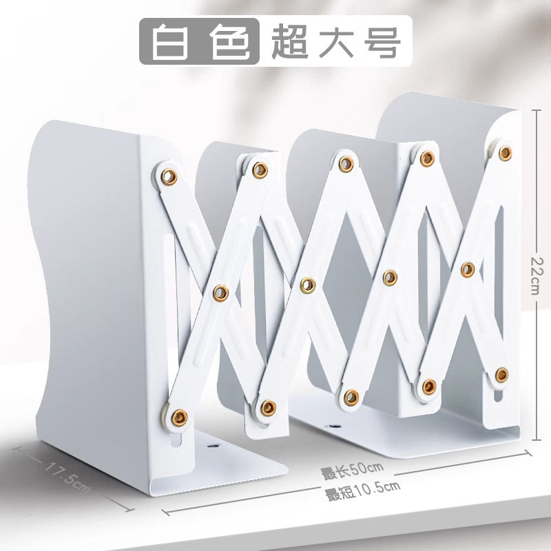 Estante de libro retráctil integrado de escritorio de almacenamiento de libros de soporte de libro de deflector para estudiantes de secundaria con bolígrafo de fijación plegable