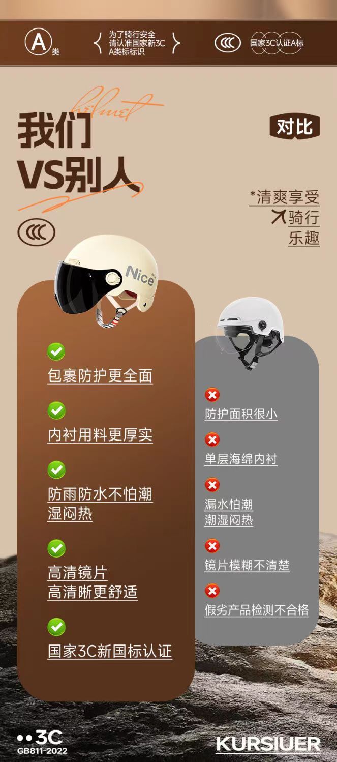 New national standard 3C certified electric motorcycle helmet