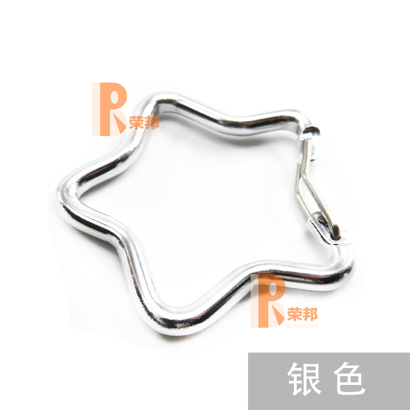 강철 와이어 탄성 막대 다섯개 별 실버