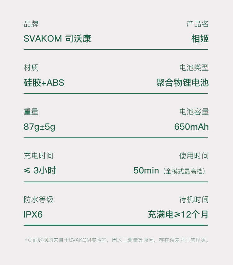 SVAKOM 心姬相机女用吮吸按摩器品牌介绍