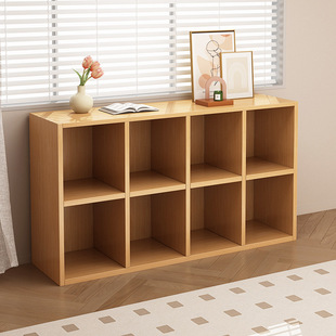 Bookshelf Storage Rack Floor-Standing Low Cabinet Grid Cabinet Household Multi-Layer Eight-Compartment Cabinet Student Storage Cabinet Storage Bookcase