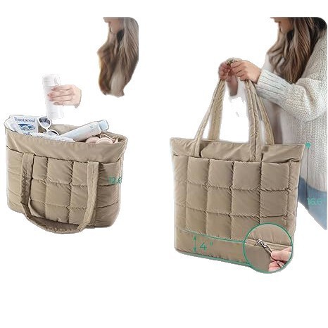 2025 New Women's Expandable Handbag with Zipper, Puffy Handbag, Travel Handbag, Casual Tote Bag 2025 New Women's Expandable Handbag with Zipper, Puffy Handbag, Travel Handbag, Casual Tote Bag