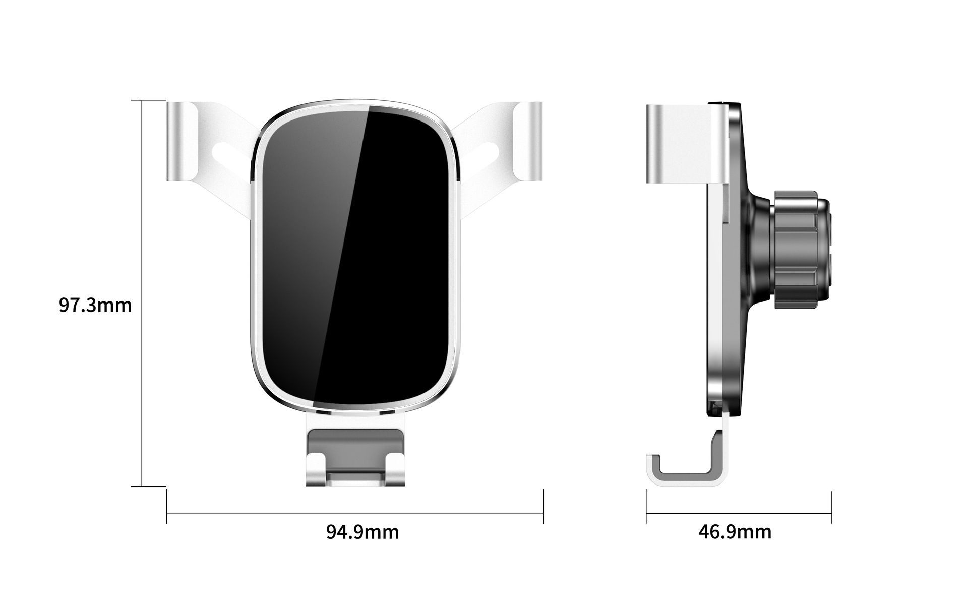 YSD29 Soporte para teléfono móvil para automóvil de tipo gravedad Modelo de aleación de plástico Soporte de navegación de salida de aire para automóvil Nuevo estilo explosivo