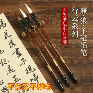 毛笔套装初学者入门国画水墨工笔画白描写意狼毫兼毫行云毛笔
