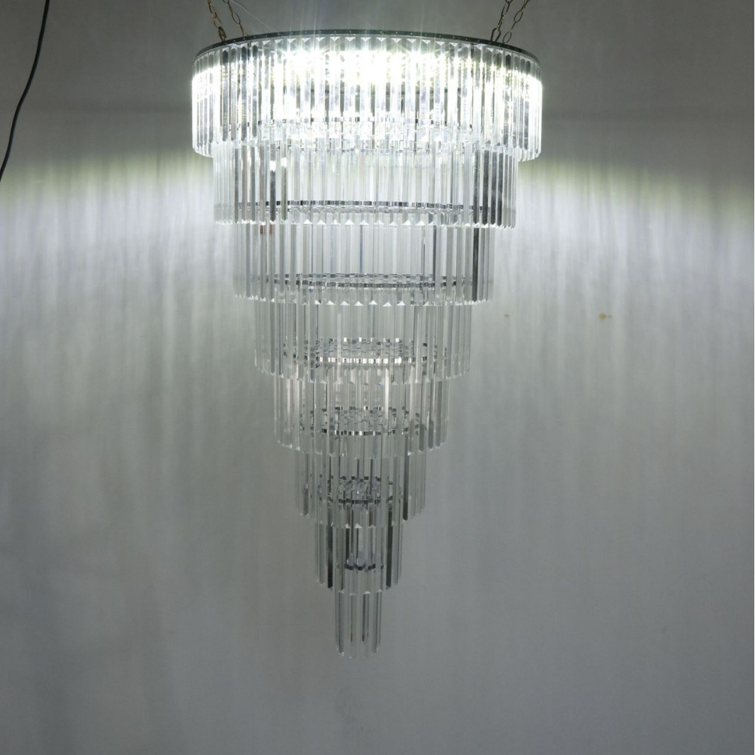 Nuevo salón de bodas de estilo europeo lámpara de cristal galvanizado lámpara de propósitos de boda cristal de hielo decoración de diseño de flores