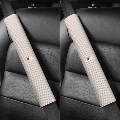 belt shoulder guard extended safety belt — Seat belt shoulder pad - bmw-m-white-label-38cm-suede-pair-of-off-white-shoulder-pads