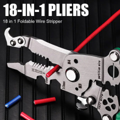 新品18 in 1 Foldable wirestripper18 in 1折り畳み式ワイヤーストリッパー
