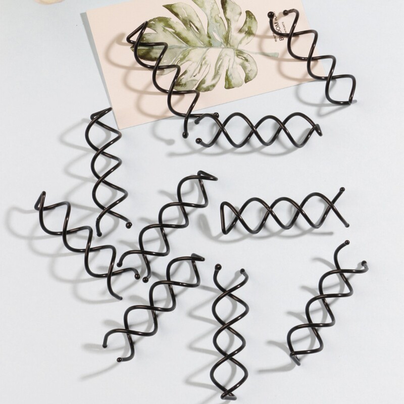 Amazon Cross-border Alloy Electroplated Round Head Screw Clip Rotary Modeling Simple Hair Dryer diy Ball Tool