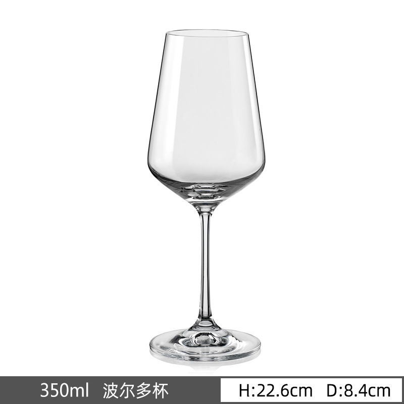 Tazas de vino rojo Lexbordo importaciones checas de cristal sin plomo tazas de hotel de restauración personalizadas al por mayor