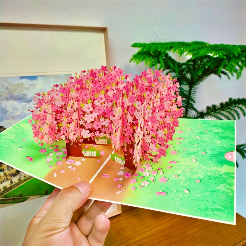 新しい教師の日立体グリーティングカード 3D 花束誕生日カード感謝祭ギフト教師のためのクロスボーダー工場卸売|undefined