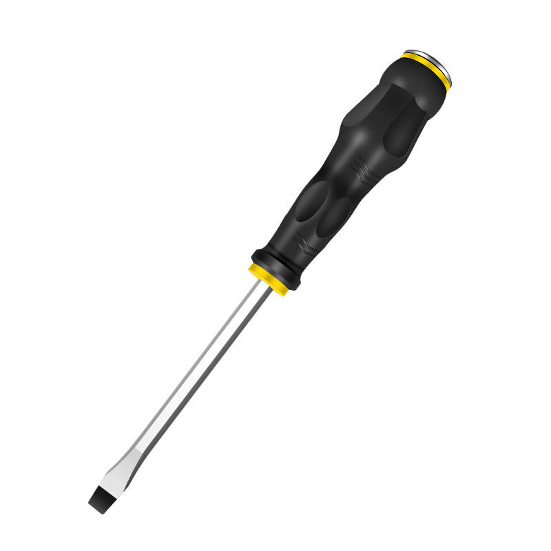 Adhesive-coated heart-piercing screwdriver Phillips knockable super-hard industrial-grade plum flat screwdriver screwdriver magnetic string
