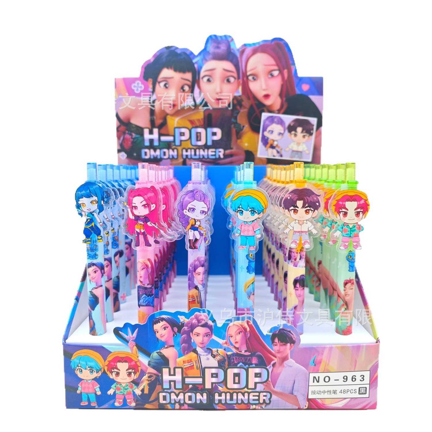 Caza de brujas cartón de dibujos animados K-POP bolígrafo neutro Lumi Zoey imagen de los estudiantes bolígrafo de escritura comercio exterior