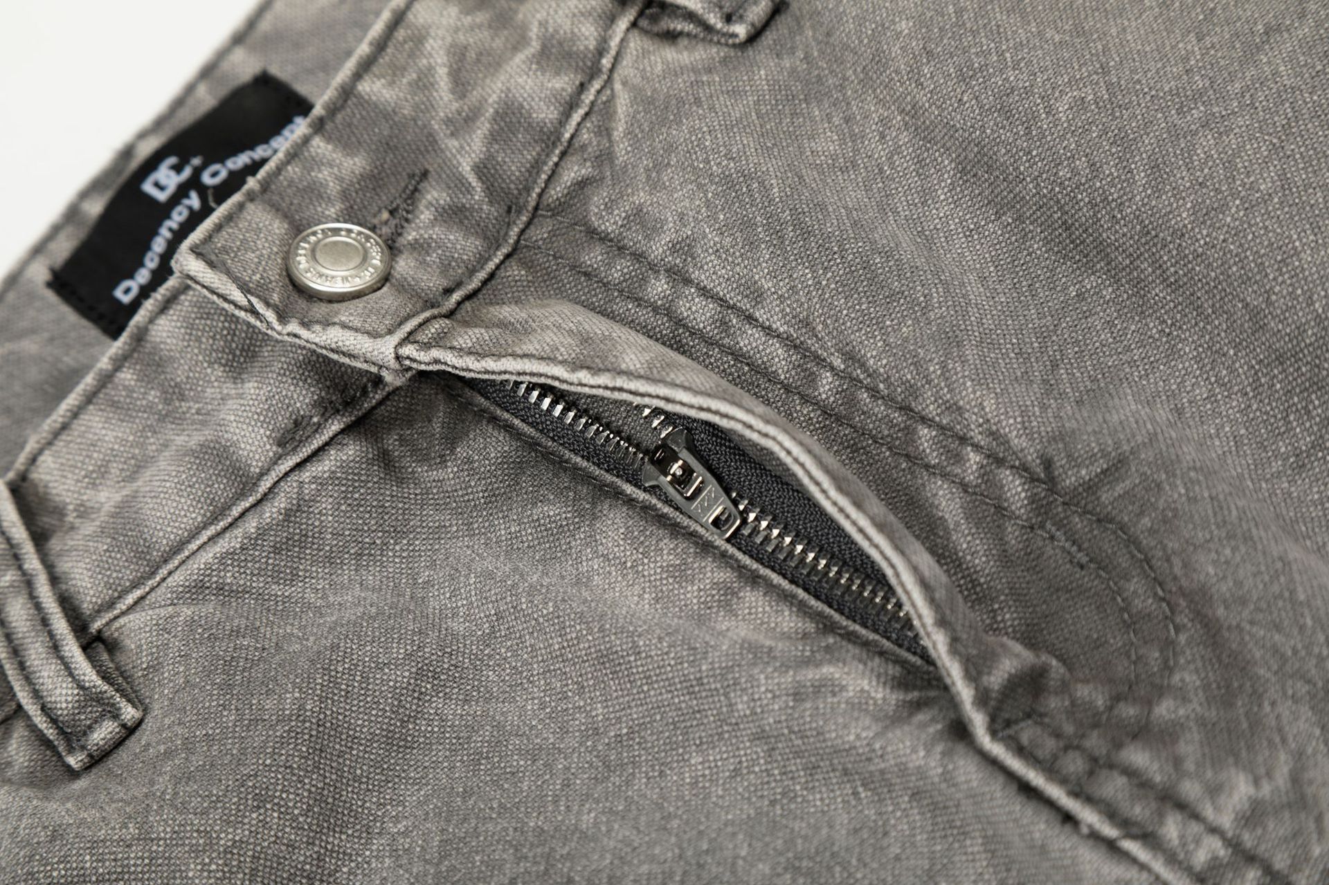 Unisex Oversized Jeans Im Vintage Look Grau Baumwolle_voghion.com