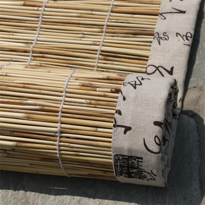 Rattan Reed Curtain Vintage Window Curtain Partition Sunshade Blackout Grass Curtain Wall Decoration Reed Curtain Bamboo Words