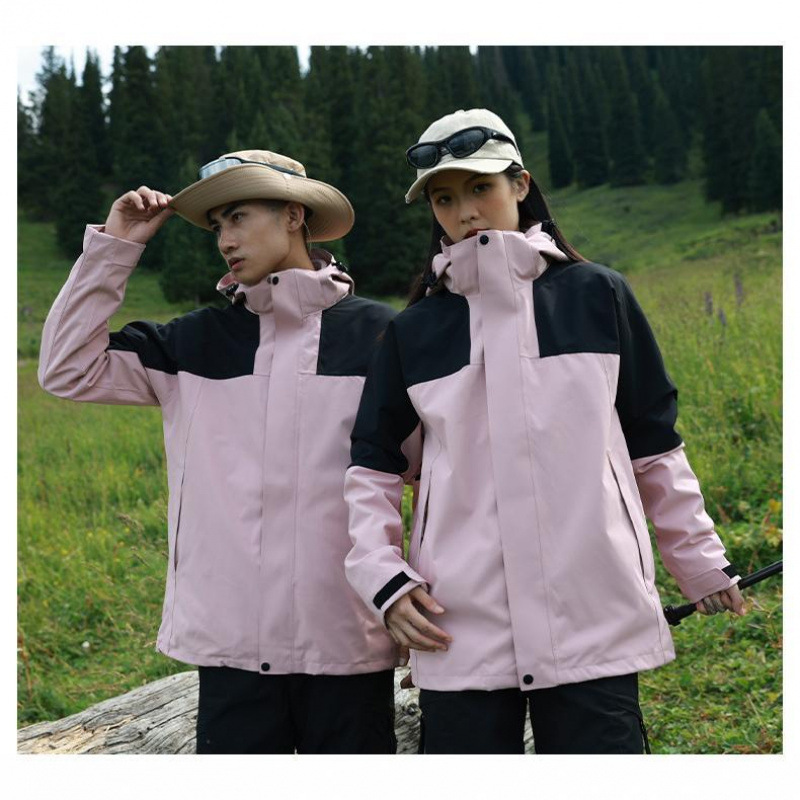 Trendy Couple's Three-In-One Winter Jacket with Removable Liner, Fleece-Lined, Thickened, Warm Outdoor Sports Windbreaker Jacket Trendy Couple's Three-In-One Winter Jacket with Removable Liner, Fleece-Lined, Thickened, Warm Outdoor Sports Windbreaker Jacket
