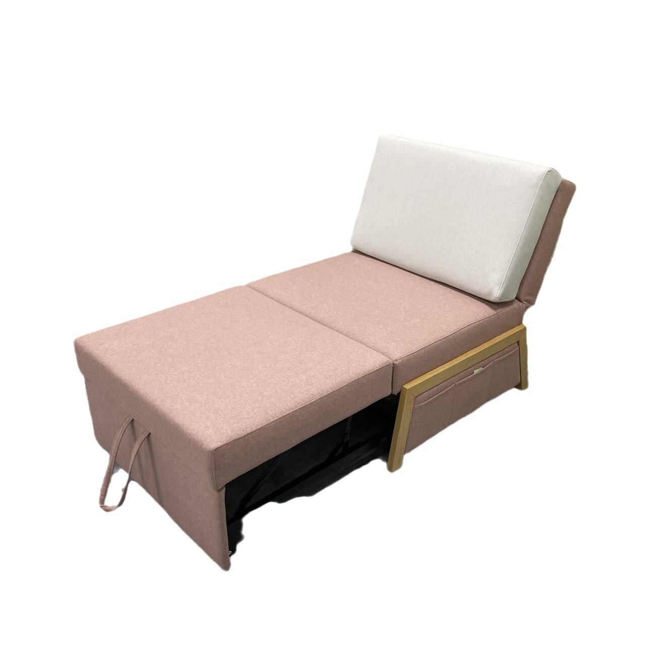 Sofá de tela moderna simple y tecnológica para una sola persona plegable alquiler pequeño tipo de casa sala de estar balcón peinado multifuncional