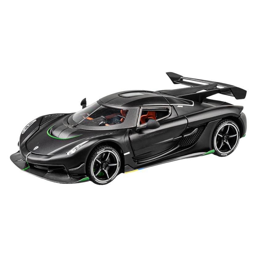 1:24 koniseger aleación modelo de coche sonido y luz Tire hacia atrás de simulación coche deportivo decoración Chenghai venta al por mayor
