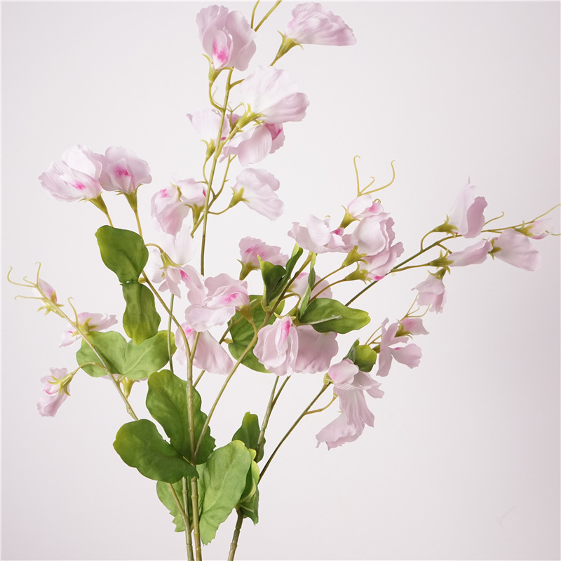 High-Quality Pastoral Style Simulated Pea Flowers, Sweet Pea Accessible Luxury Photography, Home Living Room Ornaments and Decorative Flowers