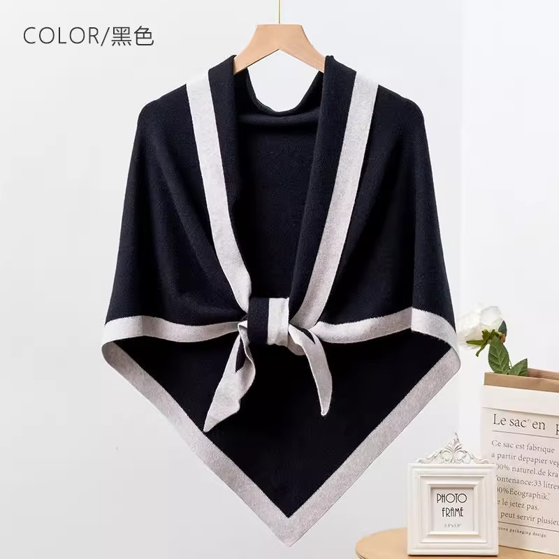 Nueva habitación con aire acondicionado de todo fósforo, chal de oficina, mujer, primavera, otoño y verano, capa de punto cervical, toalla triangular