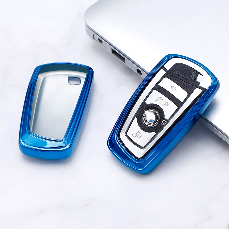 Чехол для ключей BMW подходит для автомобильного ключа 5 Series 3 Series 1 Series 7 Series, наполовину чехол для ключей из ТПУ