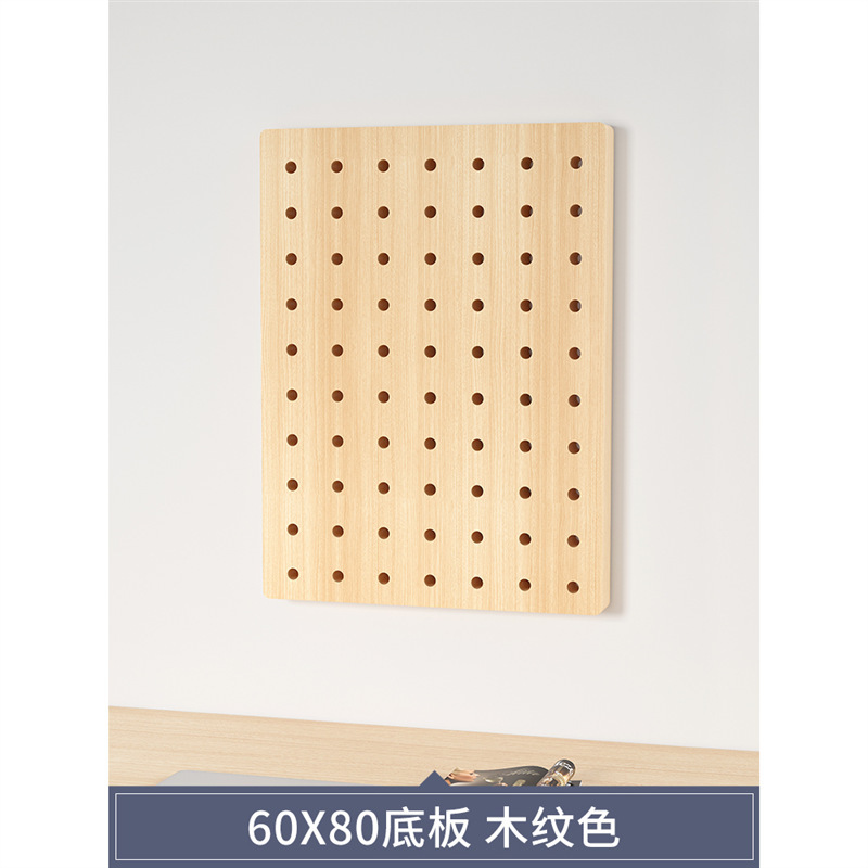 穴の穴の板の置物の棚は板の壁の展示棚を掛けます。|undefined