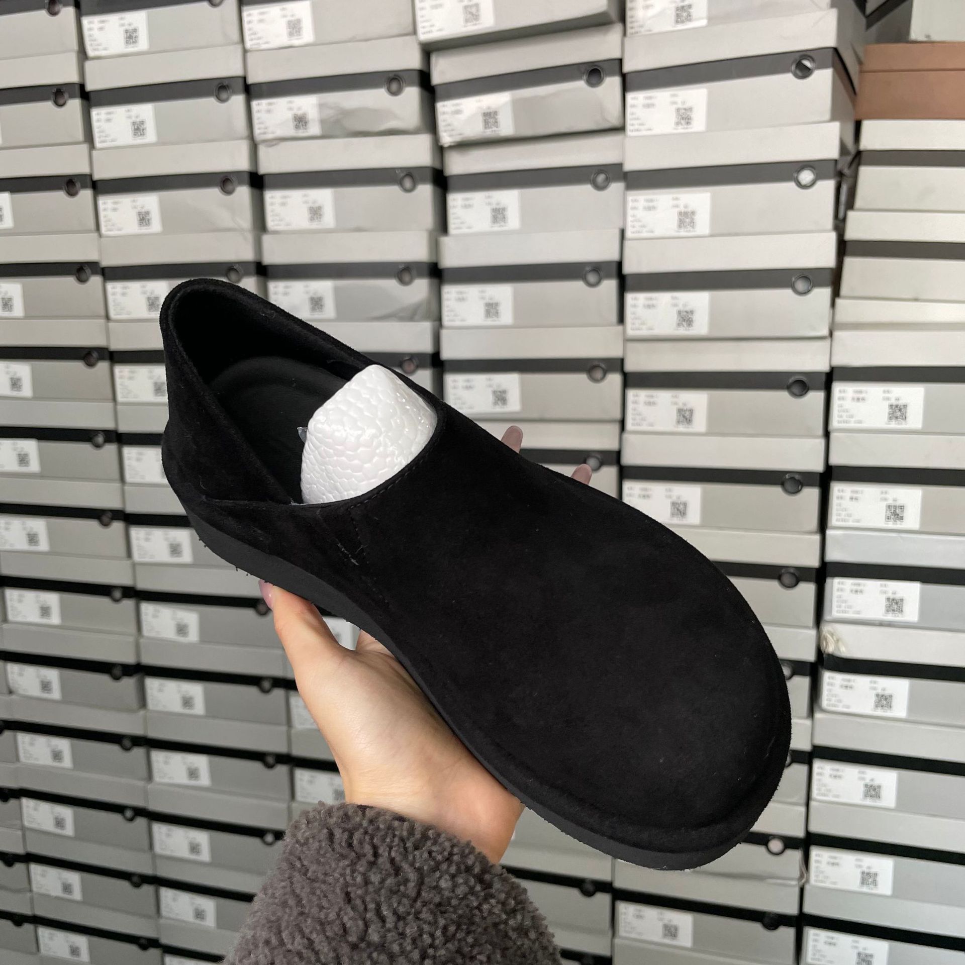 Mocassini slip-on da donna - Soletta in vera pelle, suola spessa, scarpe comode da guida, nero, giallo, marrone_voghion.com