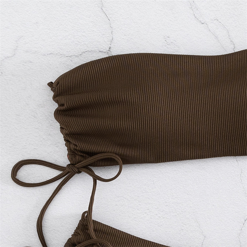 210g Weight Sexy Feel Of Sensation Low Waist Panties Waist Briefs Panties Style Bra&Panty Set Bra Category Nylon Fabric Type 2 Pieces Set Quantity Swimming Pool Occasion Solid Color Pattern Shelf Bra Bra Cup Women's Gender Women's Solid Color 2 Pieces Set Bikinis Swimwear 3
