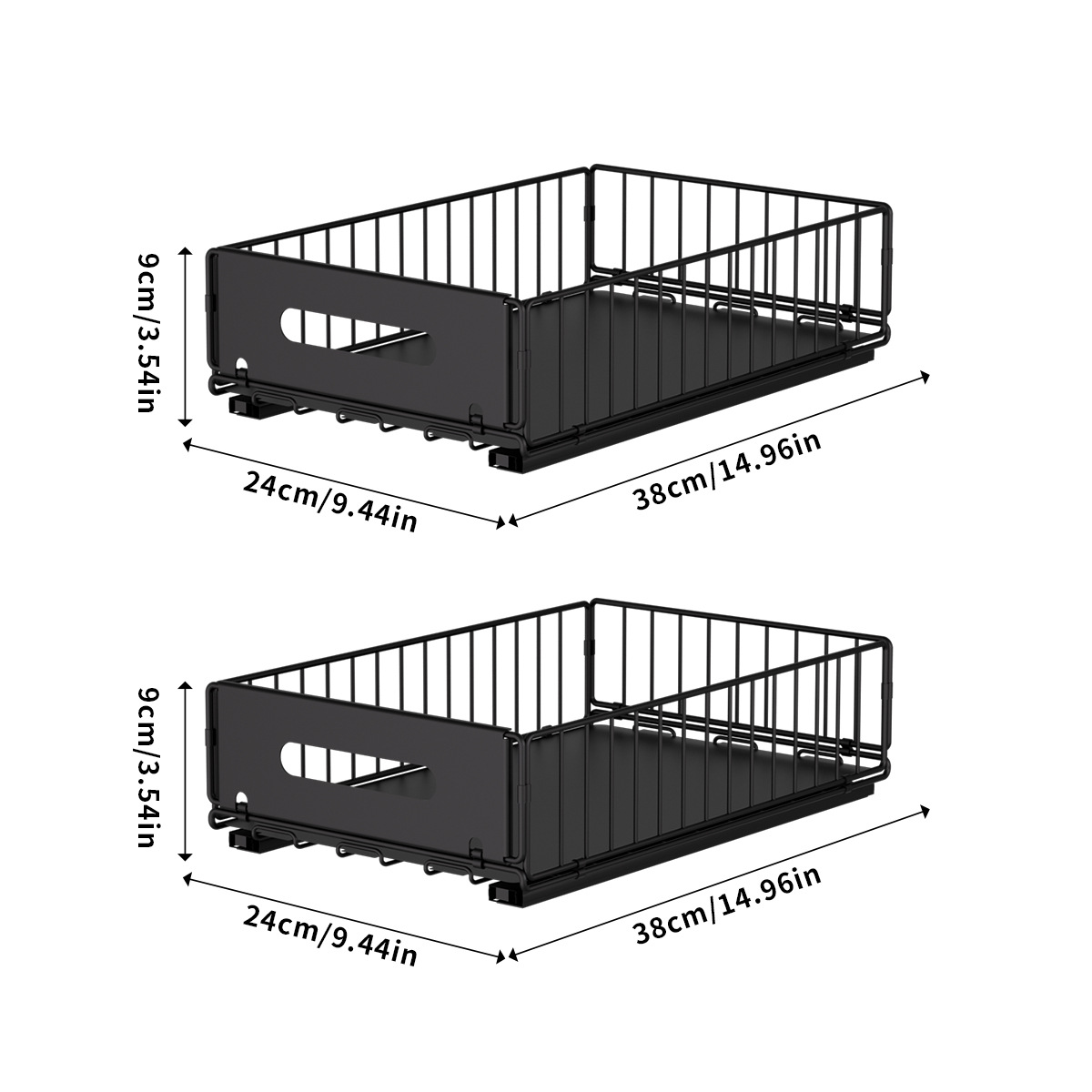 Estantería de almacenamiento interior de armario extraíble para armarios de cocina, armario profundo para el hogar, caja de almacenamiento desplegable, organizador multifuncional de especias
