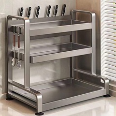 大容量キッチン調味料棚箸ホルダー収納棚多層調理器具調味料セット棚