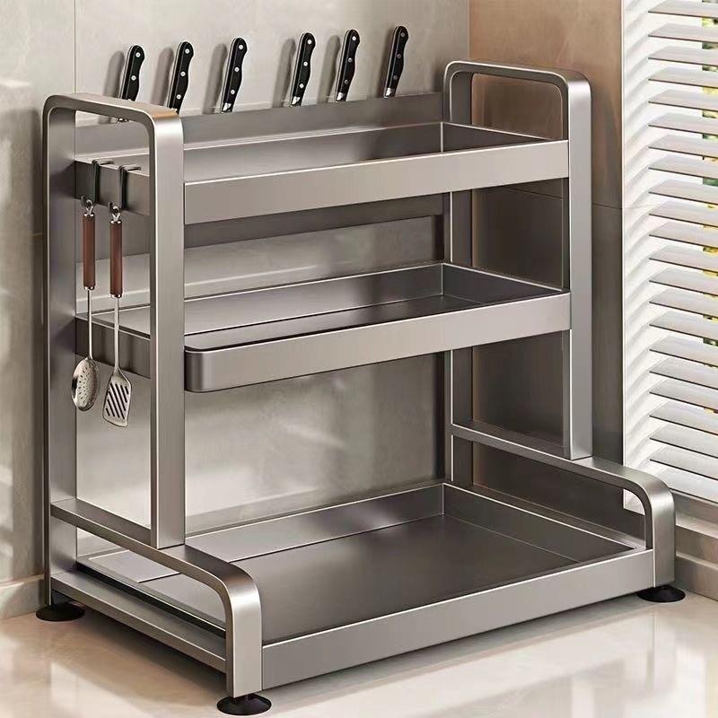 大容量キッチン調味料棚箸ホルダー収納棚多層調理器具調味料セット棚|undefined