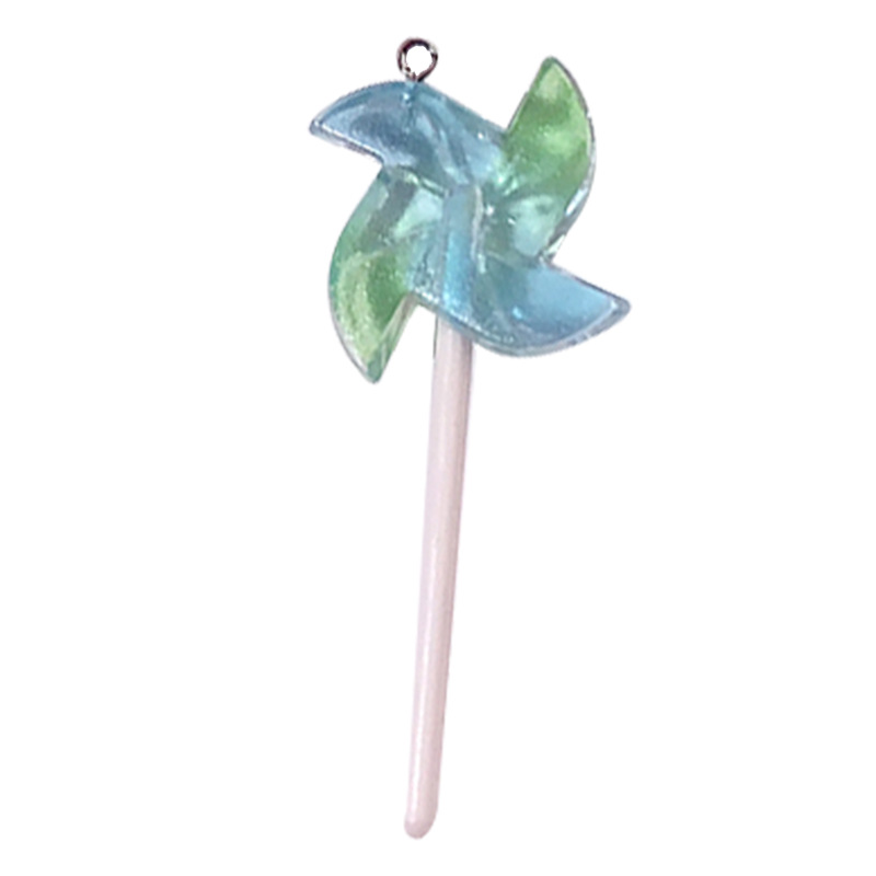 Nuevo molino de viento gradiente concha serie de colgante acrílico DIY colgante llavero accesorios accesorios