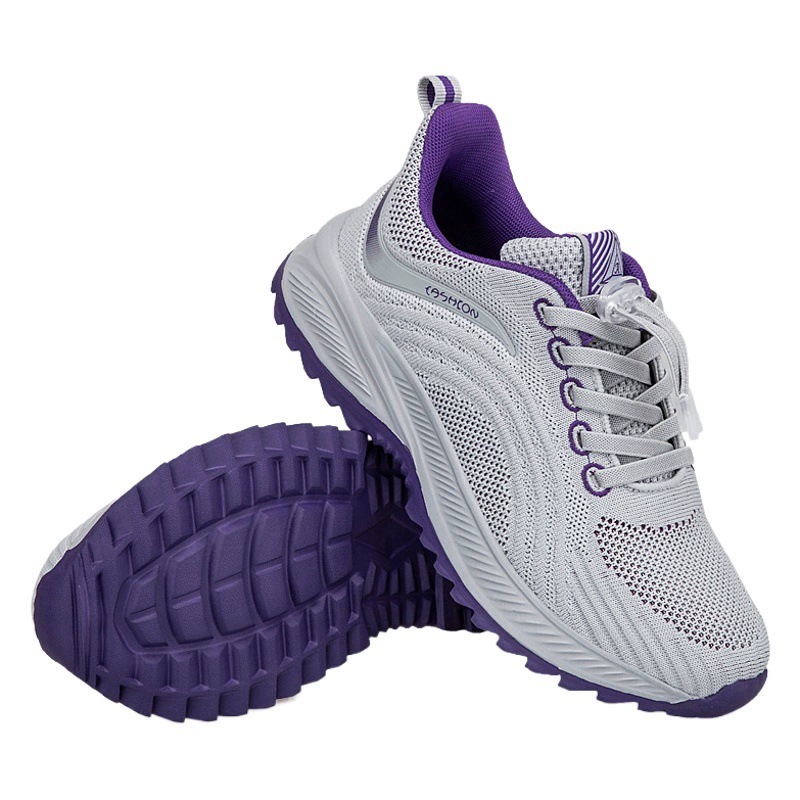 Прямая поставка с фабрики, легкая дышащая обувь для здоровья среднего возраста, нескользящая обувь для матери с мягкой подошвой, Спортивная удобная обувь для ходьбы