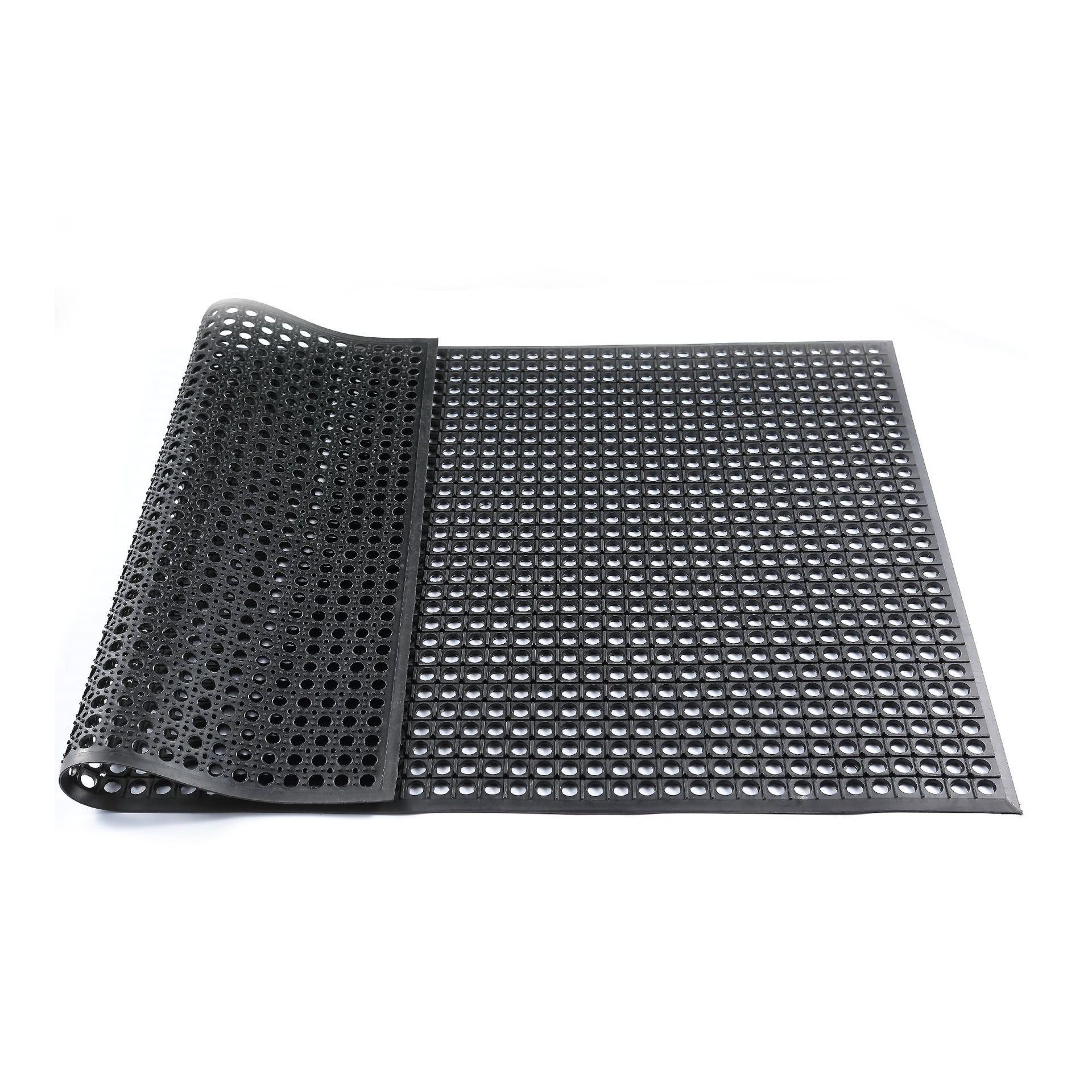 1.5*0.9米带孔防滑垫犊牛畜牧用橡胶垫厨房操作间防滑地G专用地板