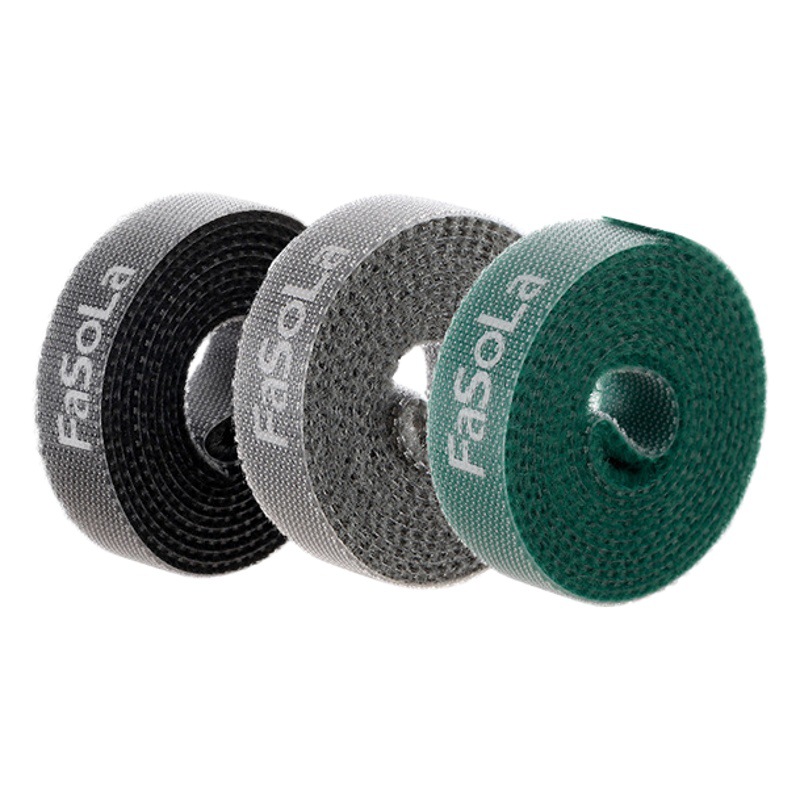 FaSoLa back-to-back Velcro cable tie ordenador acabado auto-adhesivo del centro de datos del cable hebilla vinculante