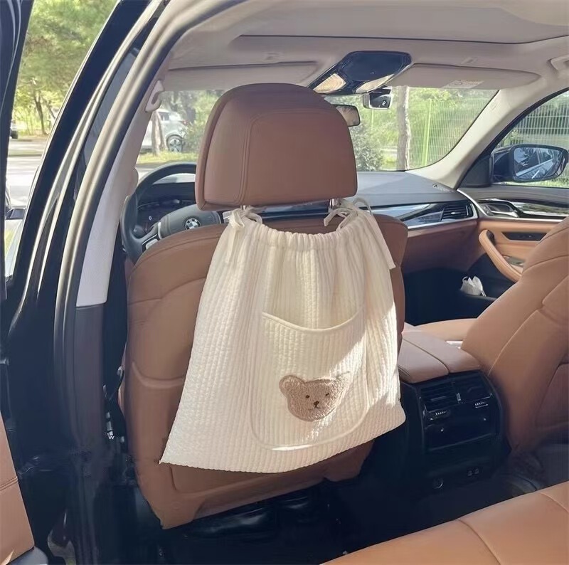 2025 ins new Korean baby stroller hanging bag baby bedside diaper bag toy storage bag hanging bag