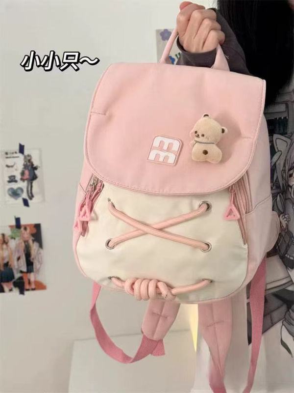 インス風かわいい女の子リュック 小型リュック 軽量通勤バッグ 大学生 旅行 日本製 小型ランドセル 女性|undefined