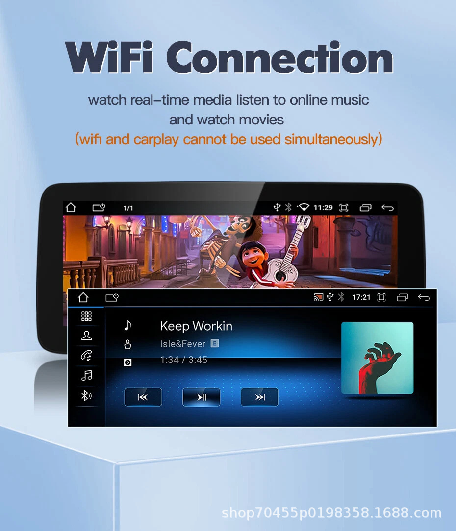 Suitable for 08-10 Mercedes-Benz C- Class W204 S204 NTG4.0 Android large screen GPS navigation Carplay
