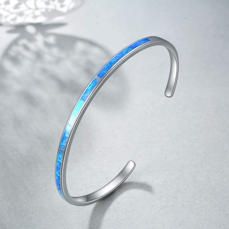 Opal Hawaiian style surf water ripple bracelet hand ring Opal bracelet jewelry wholesale inlaid with Opal Opal Hawaiian style surf water ripple bracelet hand ring Opal bracelet jewelry wholesale inlaid with Opal