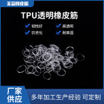 厂家供应TPU皮筋耐高温牛皮筋透明皮圈 防老化捆扎皮筋环保防静电