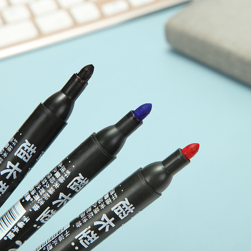 Oil-based black marking pen, commonly used marker pen for foreign trade packaging marking, logistics company express water-based marker pen