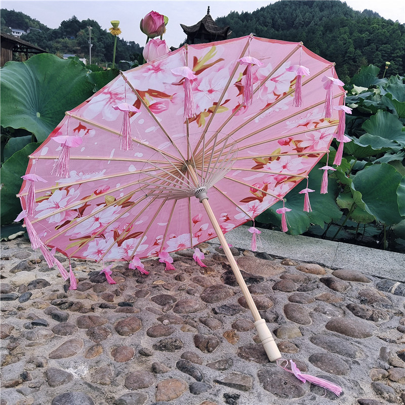 진달래 꽃잎 우산