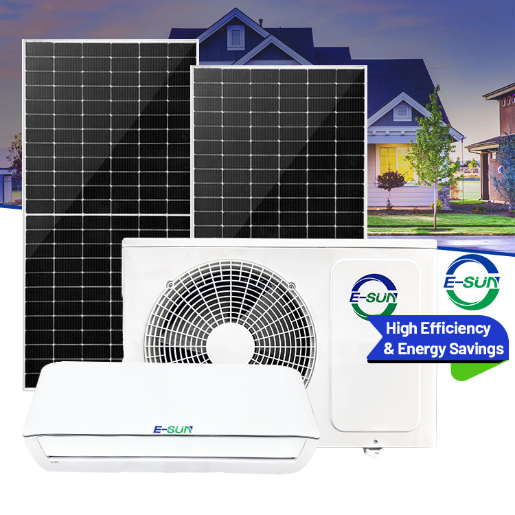 Yuxiang 1 Hp Ac/Dc Hybrid Grid-Connected Solar Air Conditioner Complete Set for Home Use 3P Solar Split-Type Air Conditioner